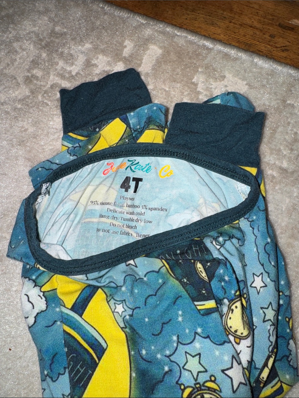 Blue Moon & Sheep Kids Pajama Set - Unbranded - Picture 2 of 3